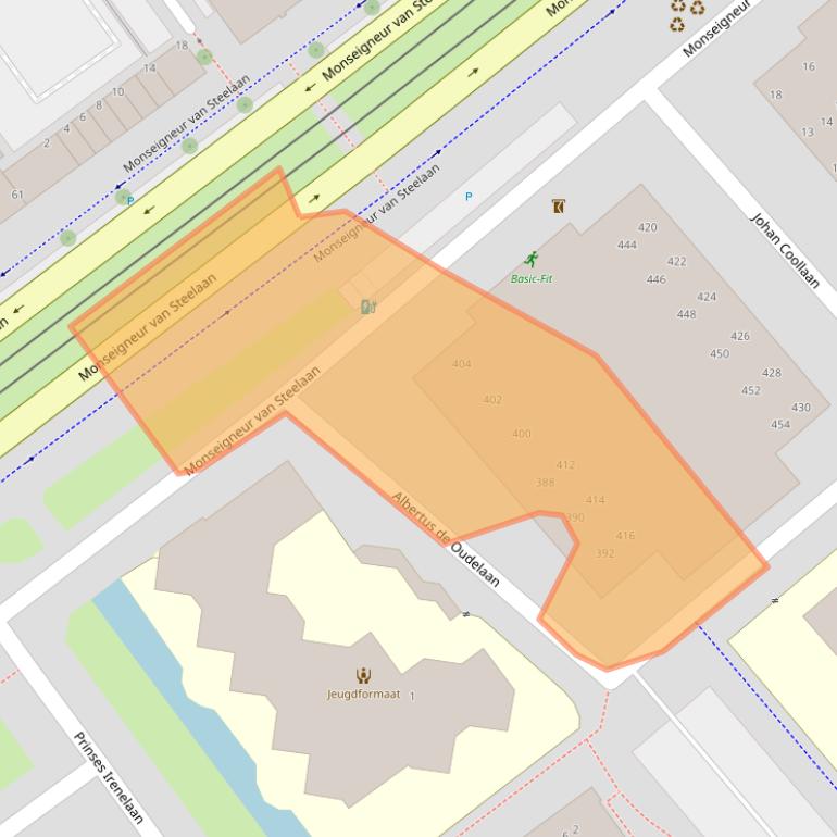 Kaart van postcodegebied 2273GB.