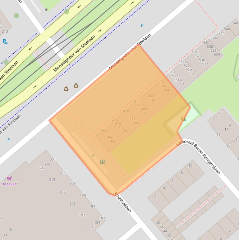 Kaart van postcodegebied 2273GD.