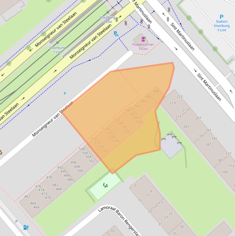 Kaart van postcodegebied 2273GE.