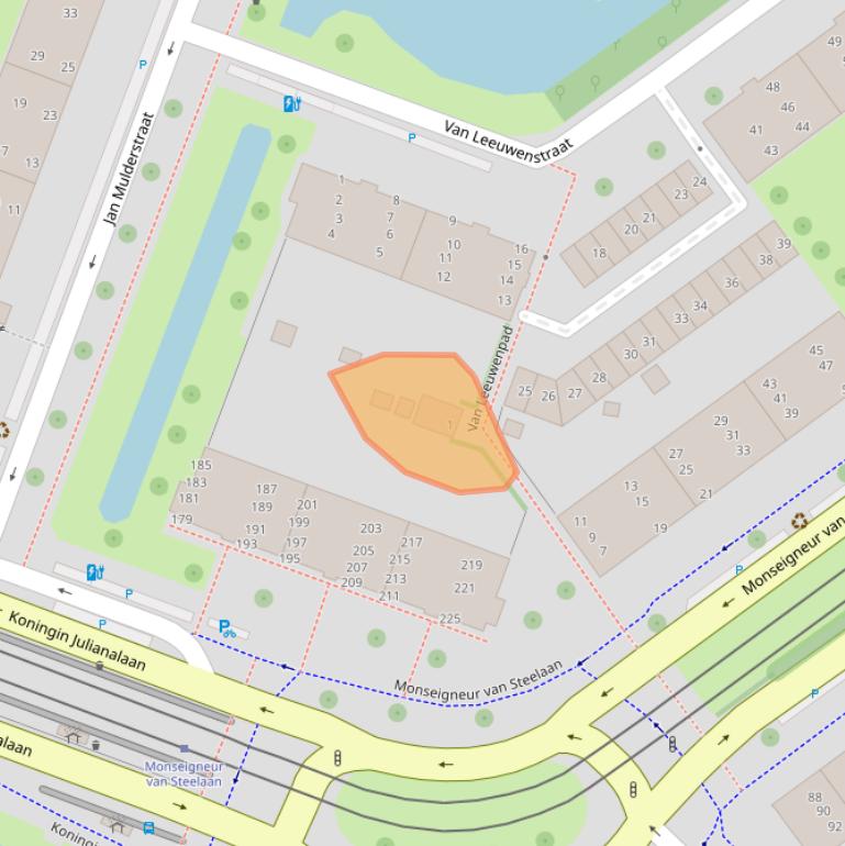 Kaart van postcodegebied 2273GH.