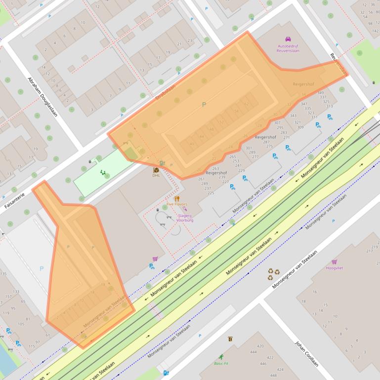 Kaart van postcodegebied 2273GK.