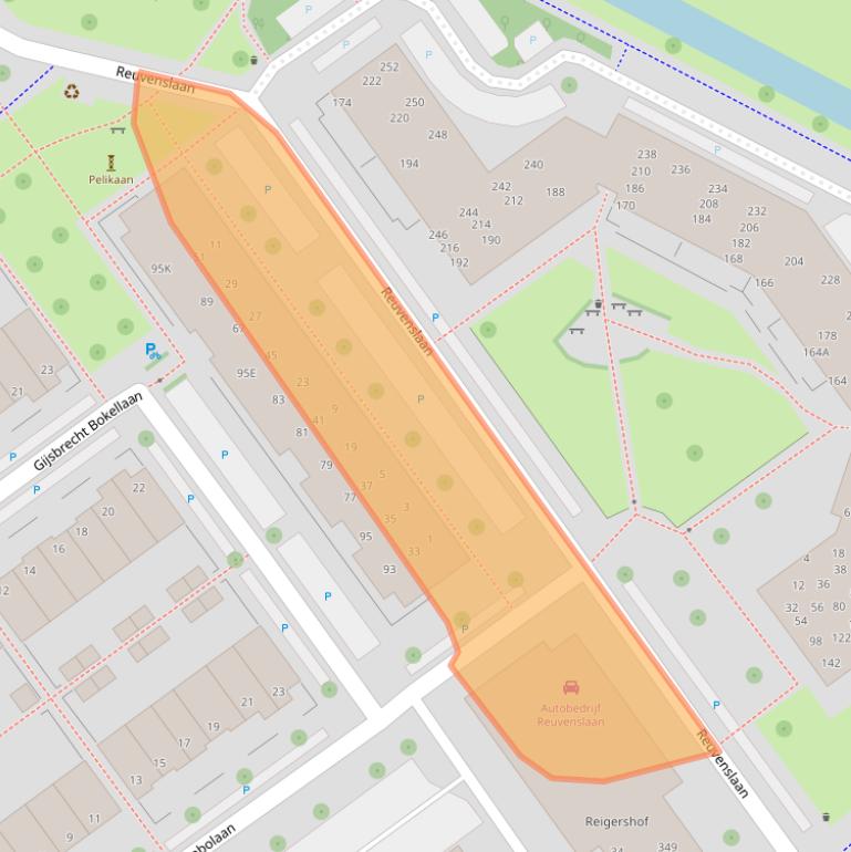 Kaart van postcodegebied 2273GL.