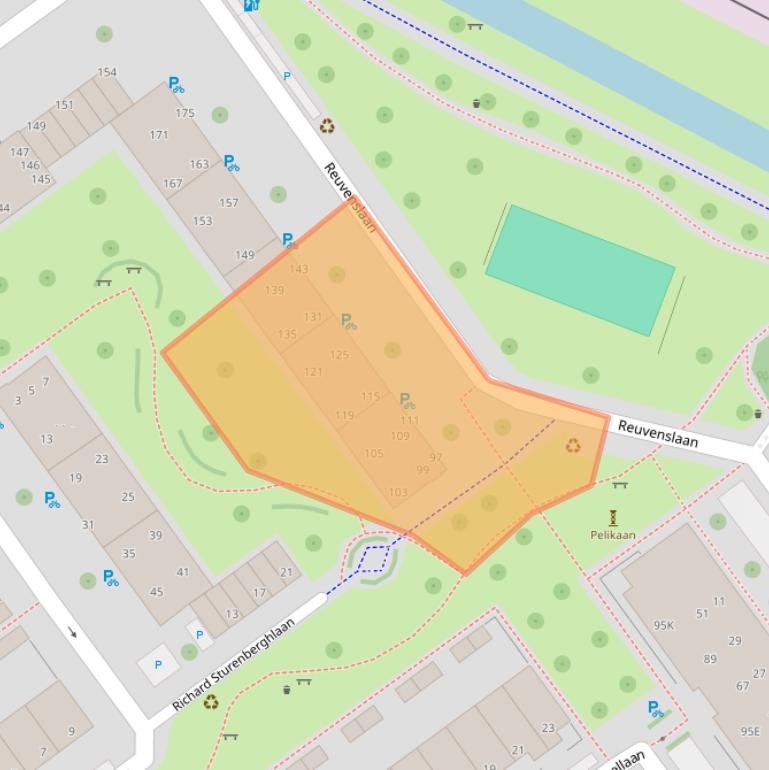 Kaart van postcodegebied 2273GN.