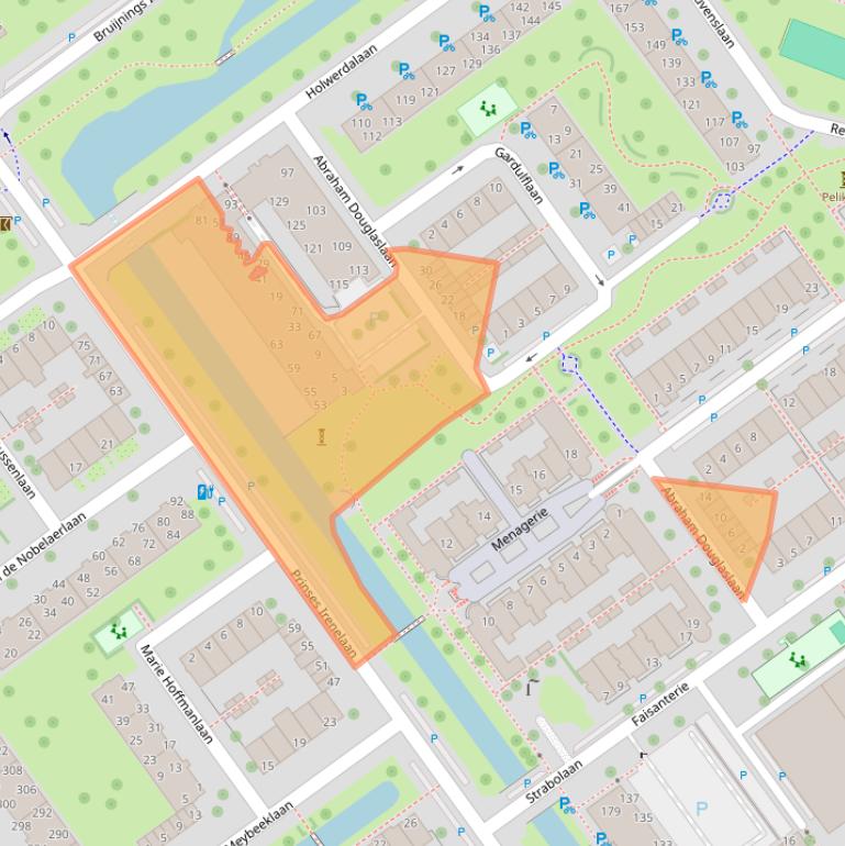 Kaart van postcodegebied 2273GS.