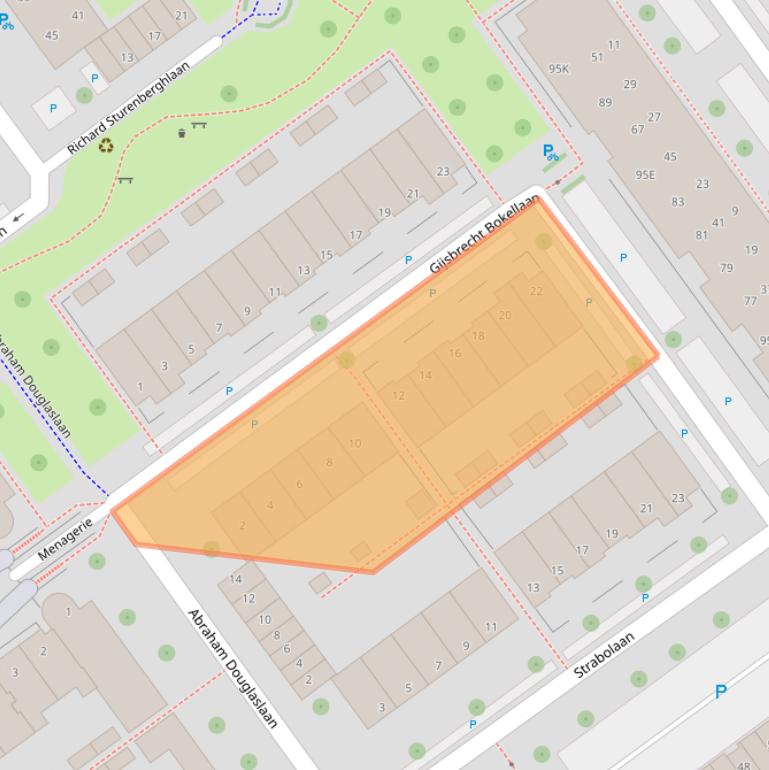 Kaart van postcodegebied 2273GV.