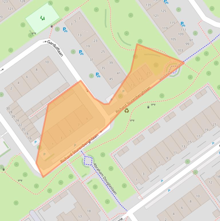 Kaart van postcodegebied 2273GW.