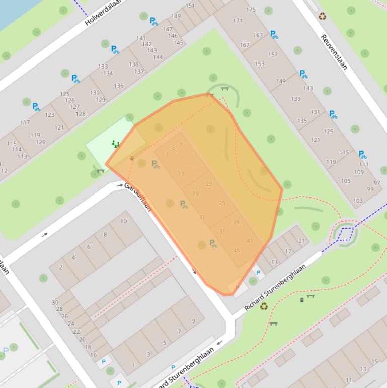 Kaart van postcodegebied 2273HA.