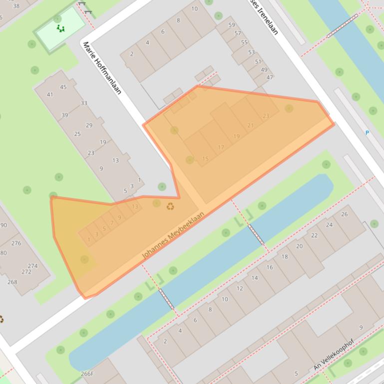 Kaart van postcodegebied 2273HH.