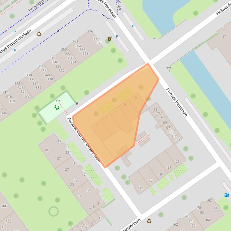 Kaart van postcodegebied 2273HR.