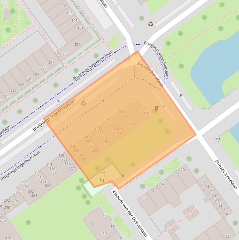 Kaart van postcodegebied 2273HT.