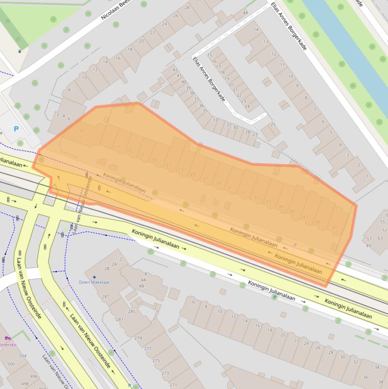 Kaart van postcodegebied 2273JA.