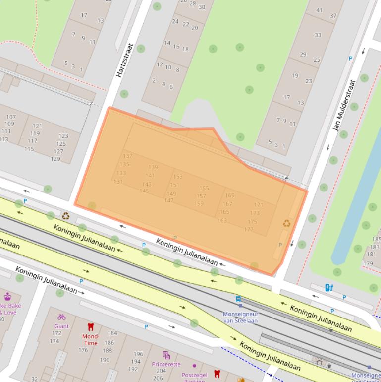 Kaart van postcodegebied 2273JD.