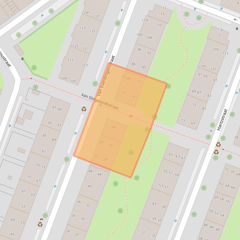 Kaart van postcodegebied 2273JP.