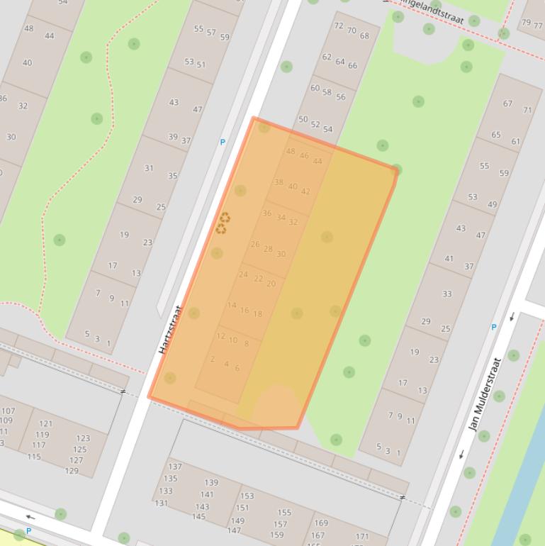 Kaart van postcodegebied 2273KC.