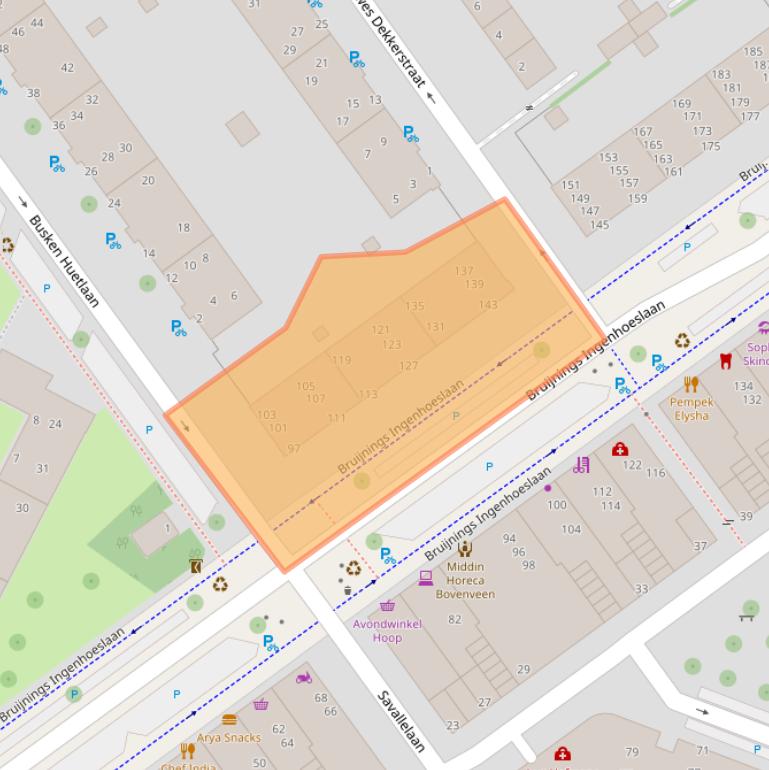 Kaart van postcodegebied 2273KL.