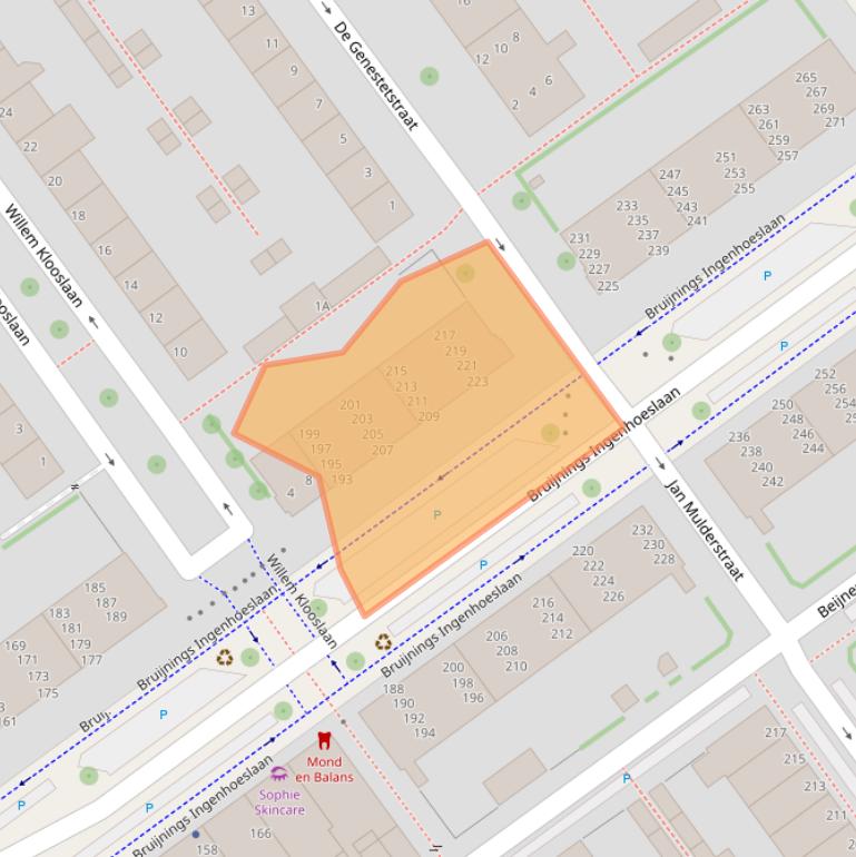 Kaart van postcodegebied 2273KN.