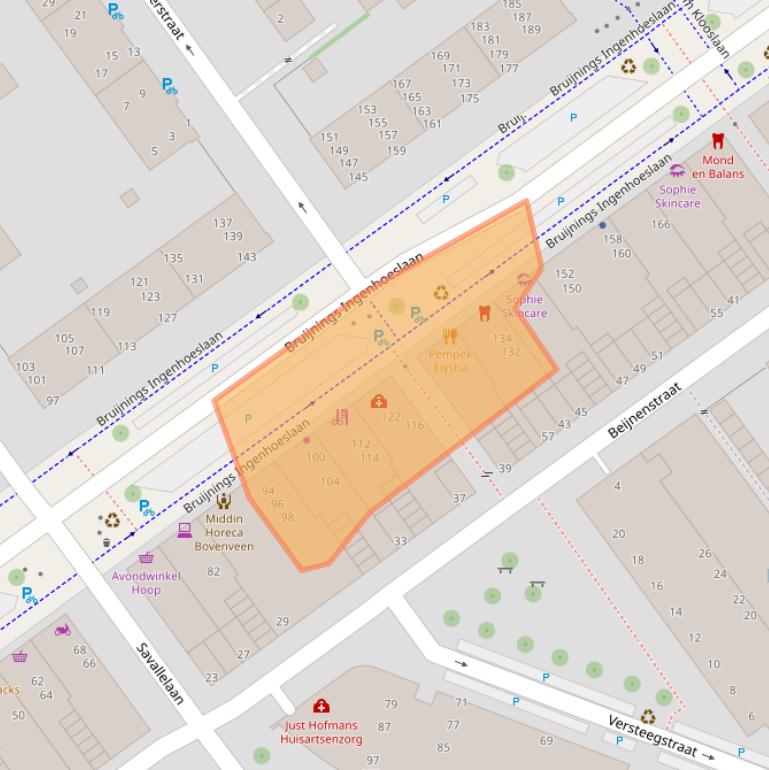 Kaart van postcodegebied 2273KT.