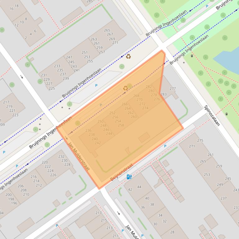 Kaart van postcodegebied 2273KX.