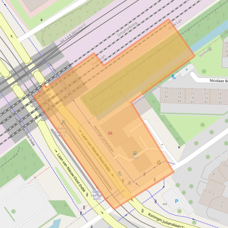 Kaart van postcodegebied 2273KZ.