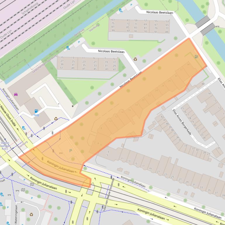 Kaart van postcodegebied 2273RC.