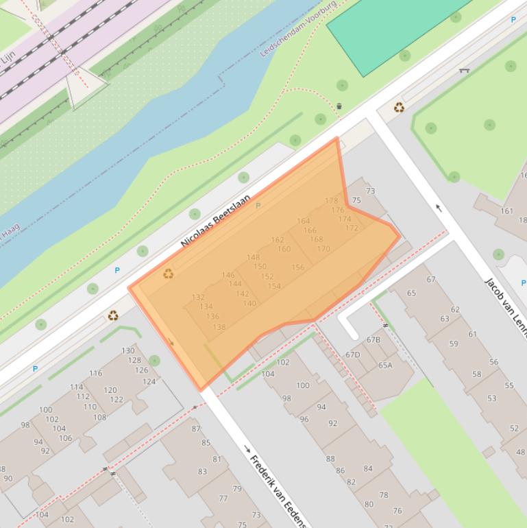 Kaart van postcodegebied 2273RG.