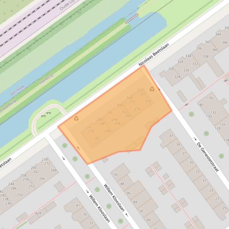 Kaart van postcodegebied 2273RK.