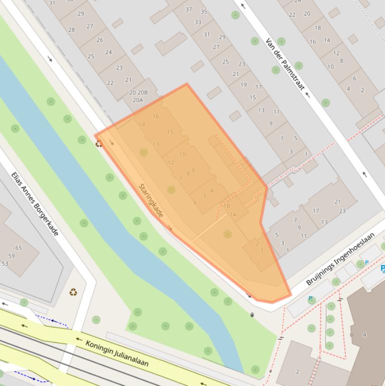 Kaart van postcodegebied 2273RN.