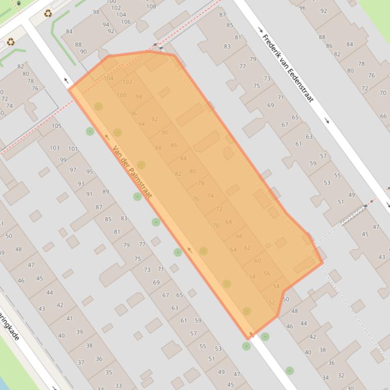 Kaart van postcodegebied 2273SH.