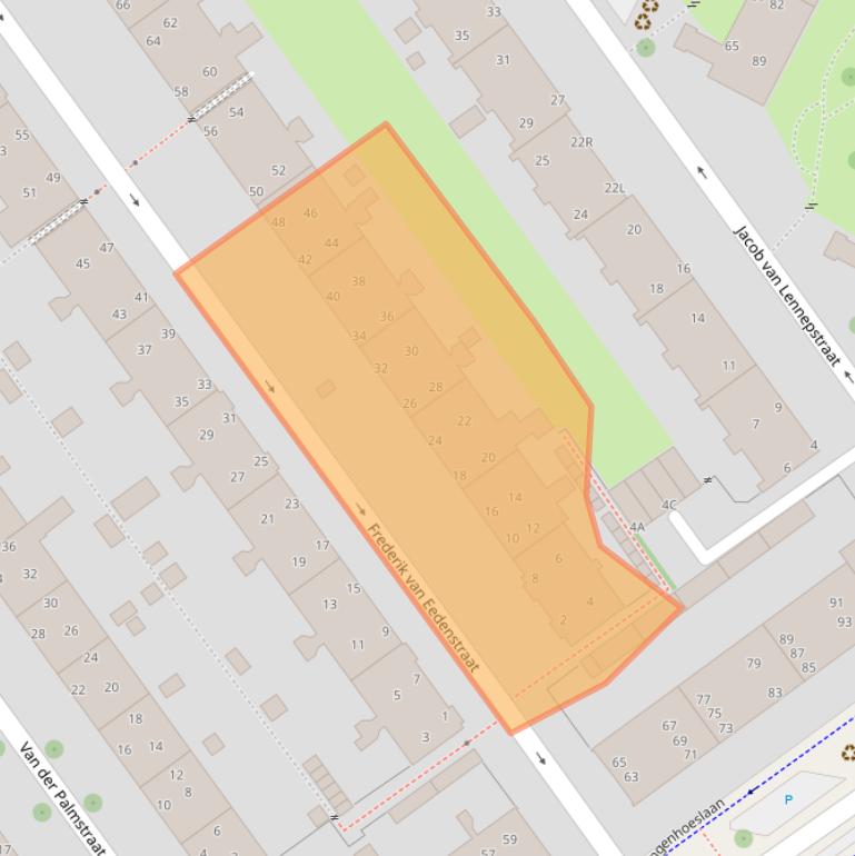 Kaart van postcodegebied 2273SL.