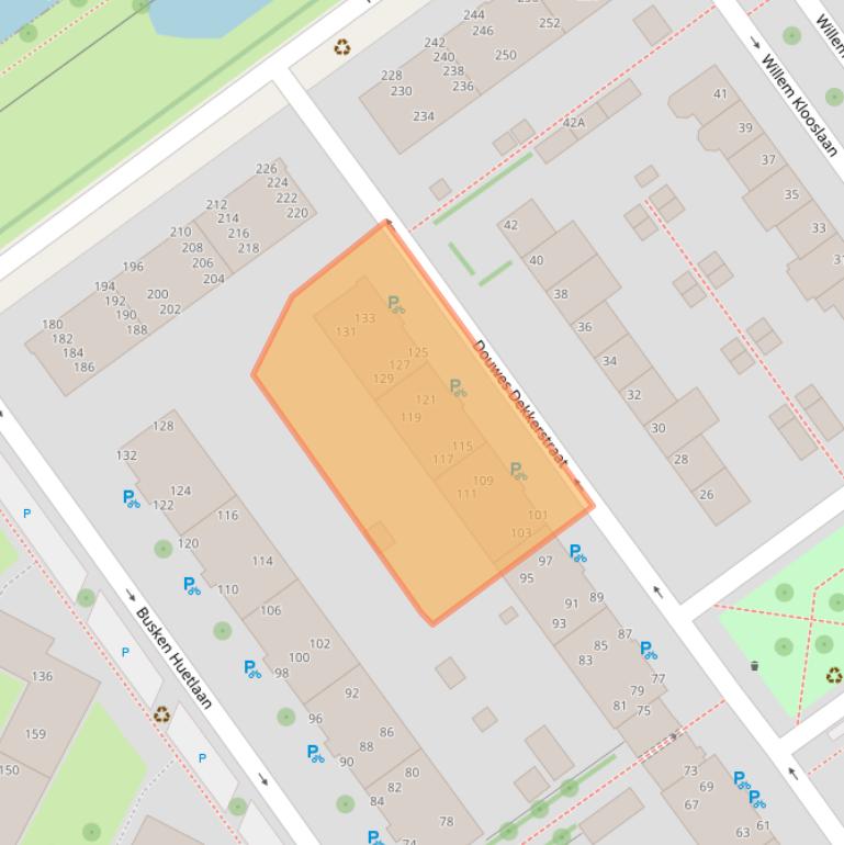 Kaart van postcodegebied 2273SR.