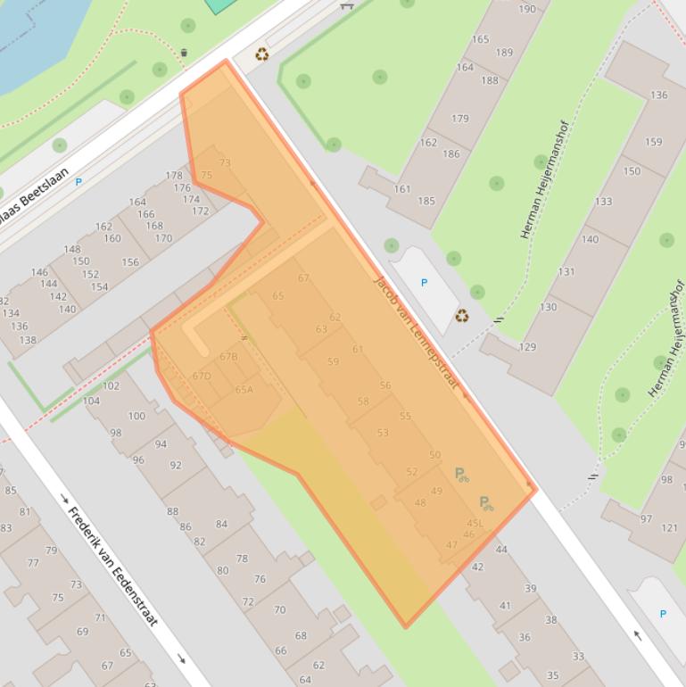 Kaart van postcodegebied 2273TC.