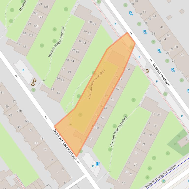 Kaart van postcodegebied 2273TG.