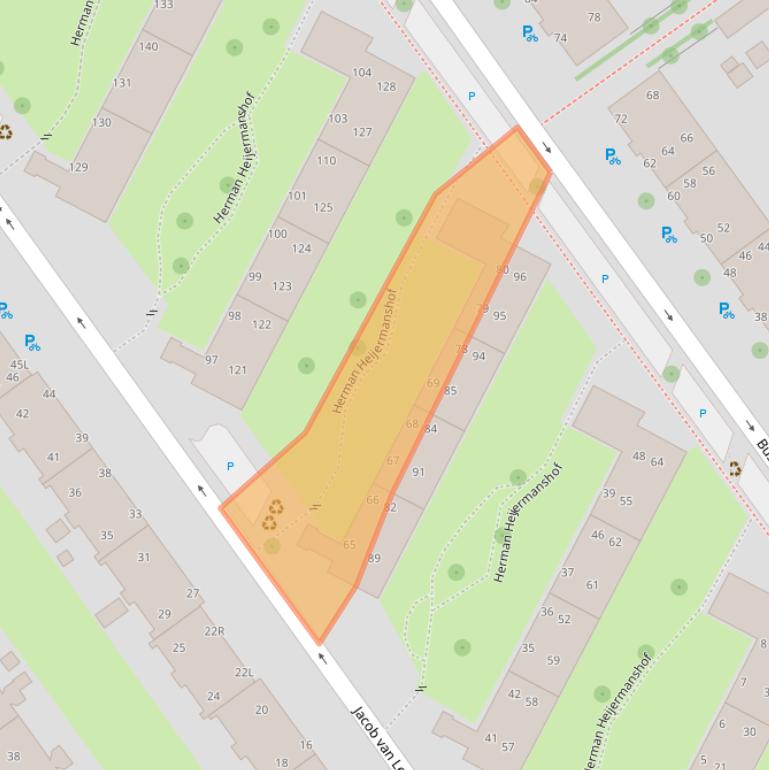 Kaart van postcodegebied 2273TJ.