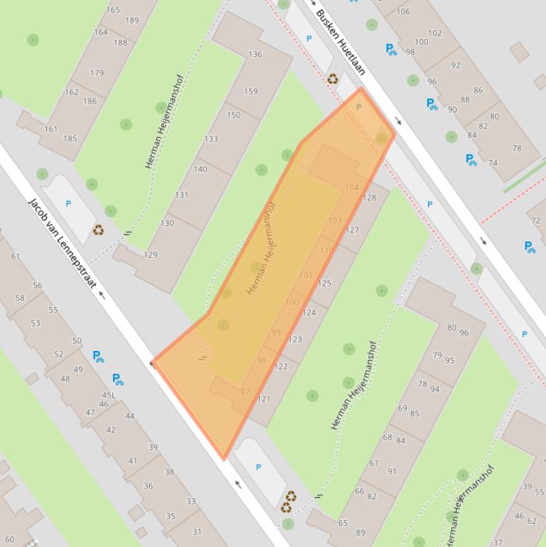 Kaart van postcodegebied 2273TL.