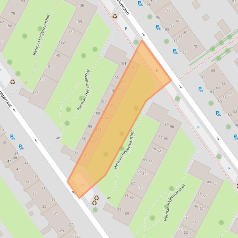 Kaart van postcodegebied 2273TM.