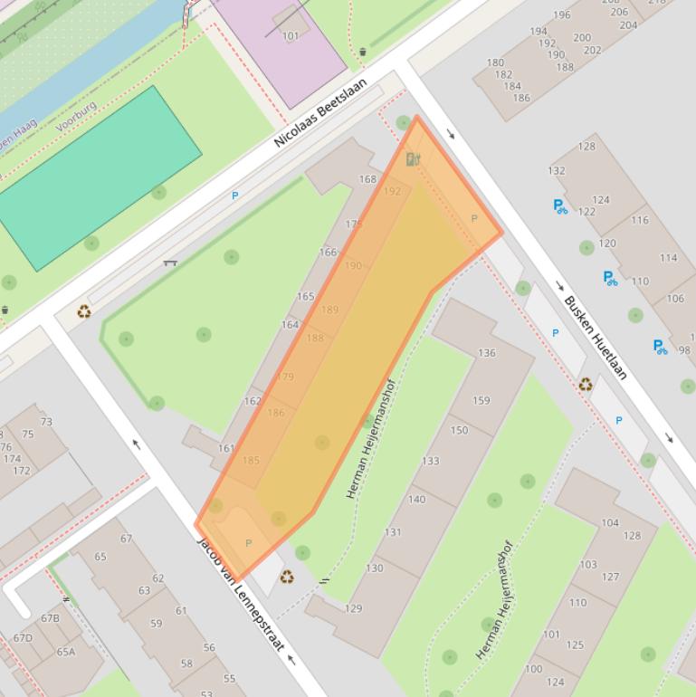 Kaart van postcodegebied 2273TS.