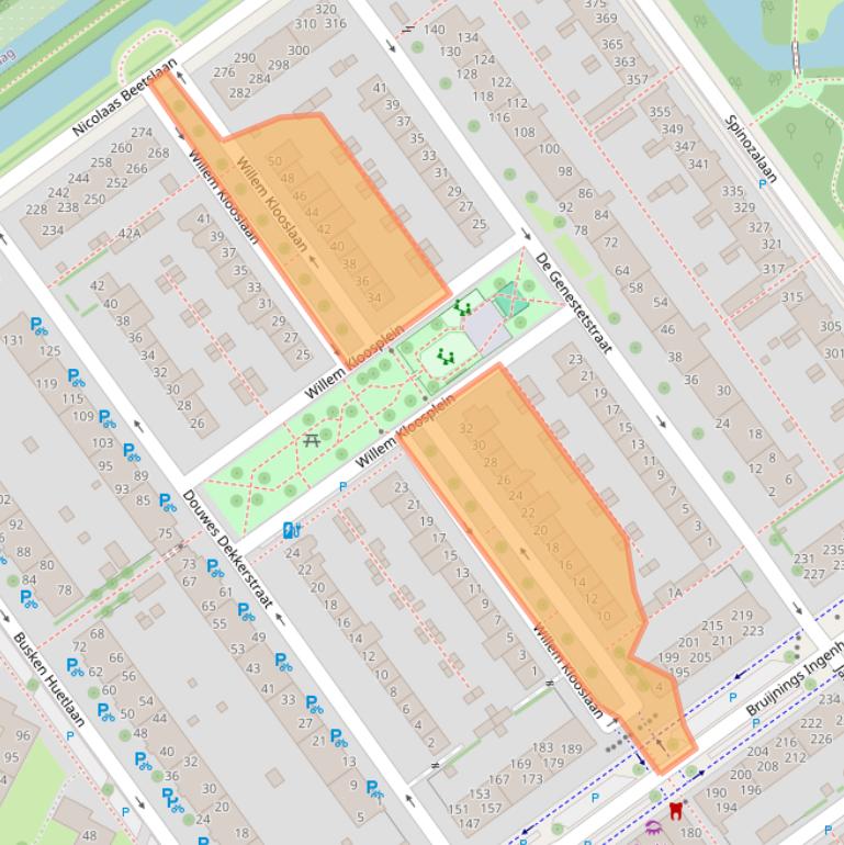 Kaart van postcodegebied 2273TZ.