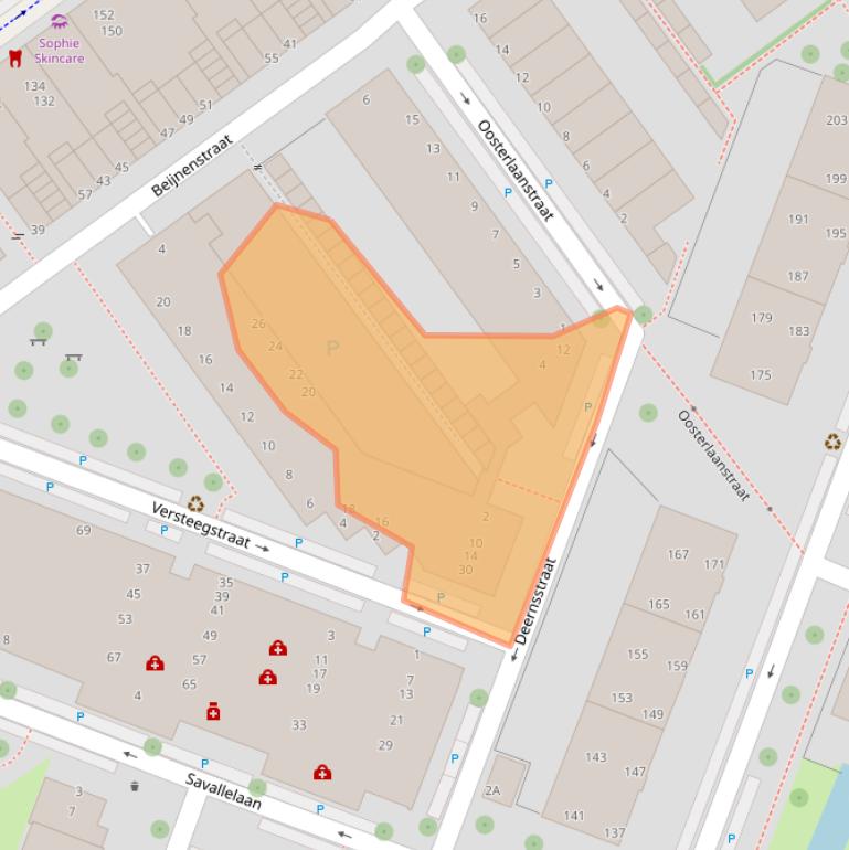 Kaart van postcodegebied 2273VC.