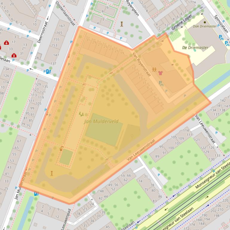 Kaart van postcodegebied 2273VD.