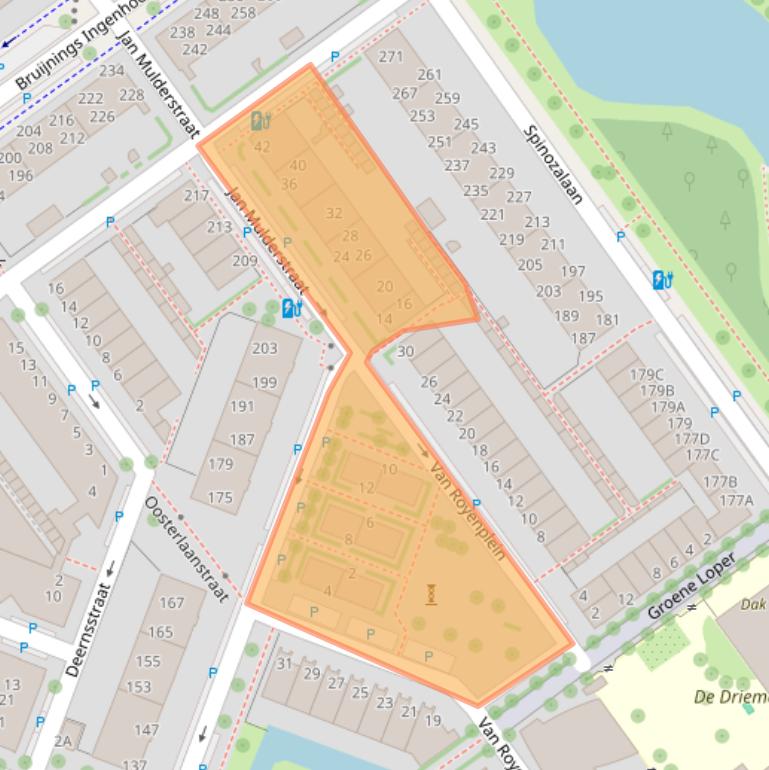 Kaart van postcodegebied 2273VL.