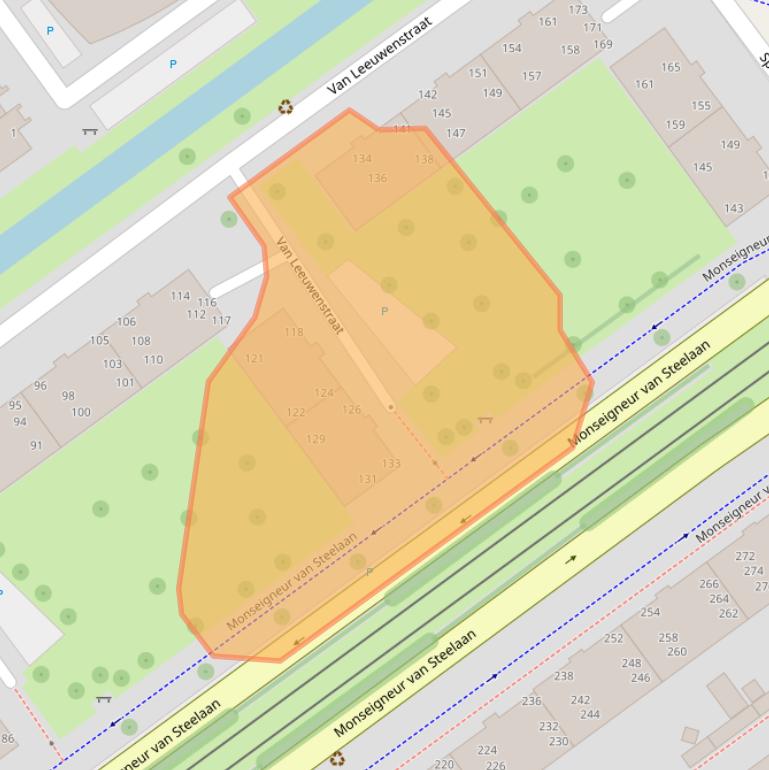 Kaart van postcodegebied 2273VS.