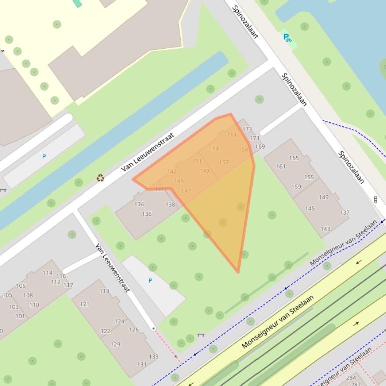 Kaart van postcodegebied 2273VT.