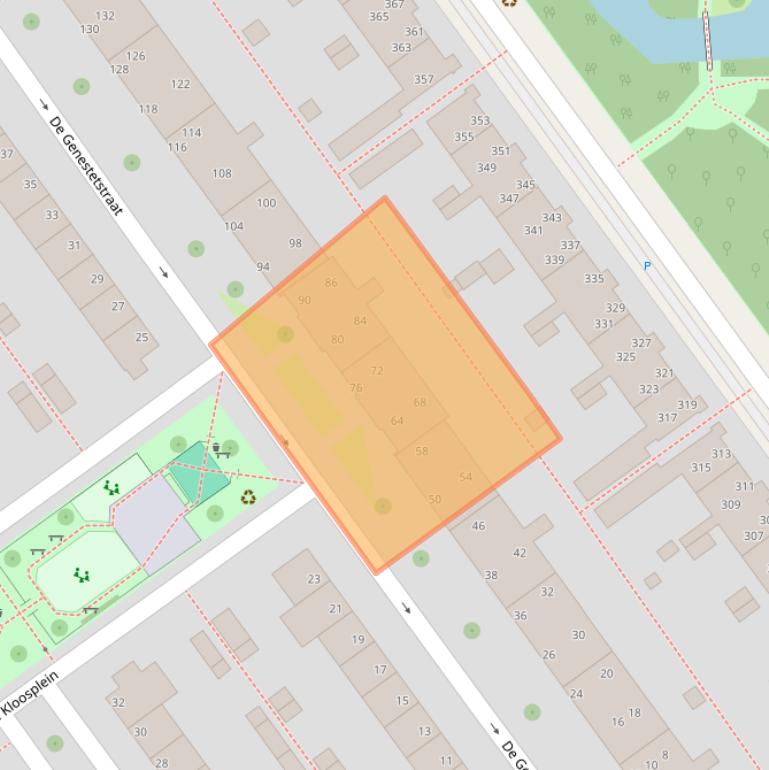 Kaart van postcodegebied 2273VX.