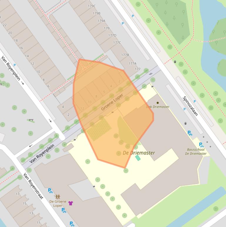 Kaart van postcodegebied 2273WB.