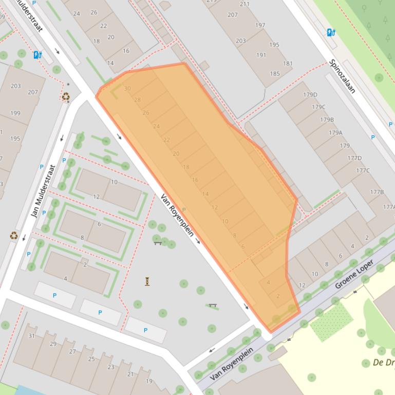 Kaart van postcodegebied 2273WC.