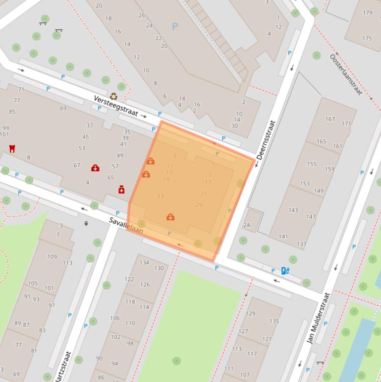 Kaart van postcodegebied 2273WE.