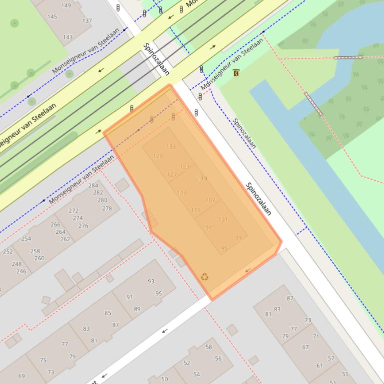 Kaart van postcodegebied 2273XE.