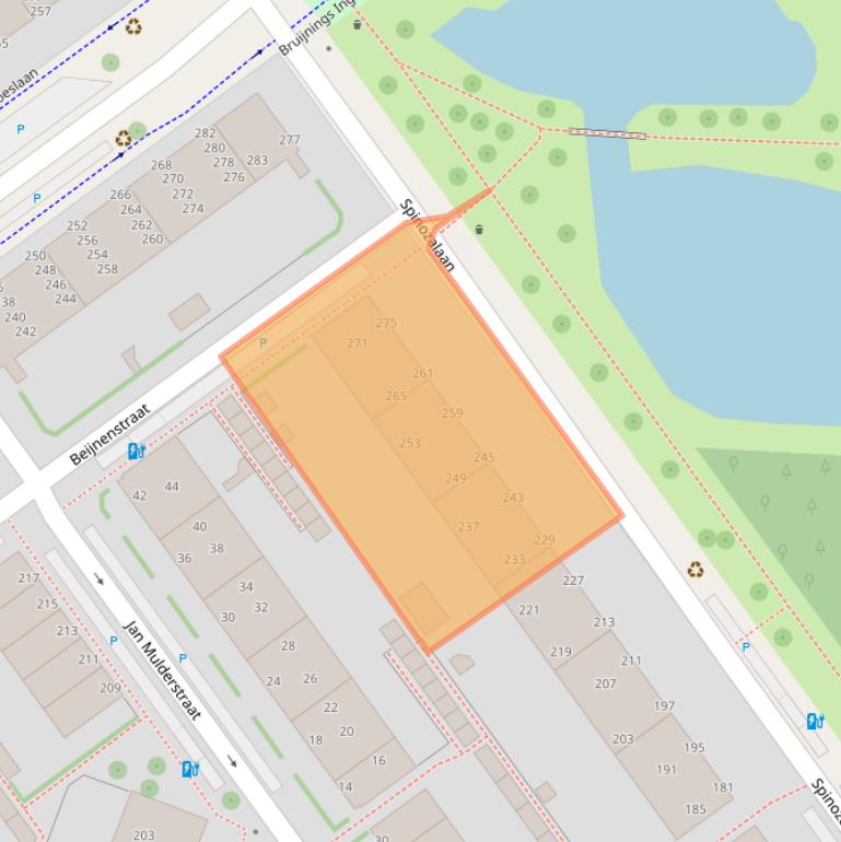 Kaart van postcodegebied 2273XJ.