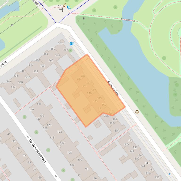 Kaart van postcodegebied 2273XM.