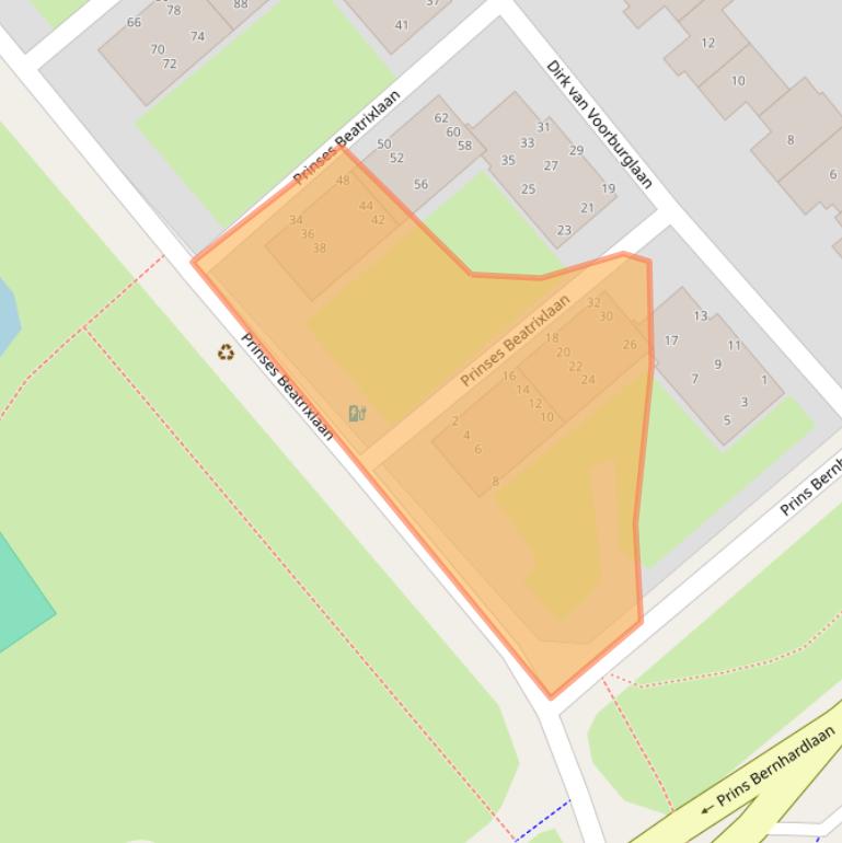 Kaart van postcodegebied 2273XN.